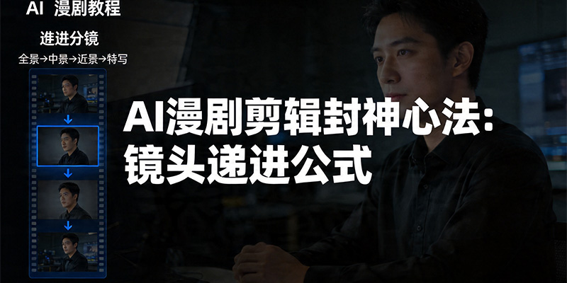 AI 漫剧剪辑思路：用镜头递进公式，让观众瞬间沉浸式代入