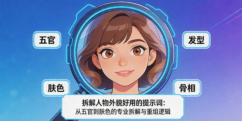 拆解人物外貌好用的提示词：从五官到肤色的专业拆解与重组逻辑